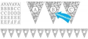 Boda Plateado Banner (Banderin)