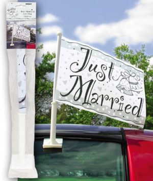 Matrimonio Bandera para el Carro