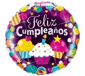 Globo Metalico 18" Feliz Cumpleanos (Redondo) Precio: ¢ 2.400,00