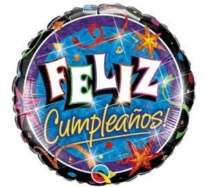 Globo Metalico 18" Feliz Cumpleanos! (Redondo) Precio: ¢ 2.400,00