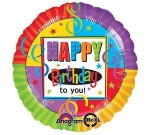 Globo Metalico 18" Happy Birthday To You! (Redondo) Precio: ¢ 2.400,00