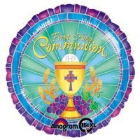 Globo Metalico 18" First Holy Communion (Redondo) Precio: ¢ 2.400,00