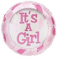 Globo Metalico 18" It's a Girl (Redondo) Precio: ¢ 2.400,00