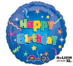 Globo Metalico 18" Happy Birthday (Redondo) Precio: ¢ 2.400,00