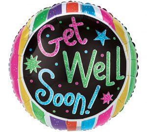 Globo Metalico 18" Get Well Soon! Precio: ¢ 2.400,00