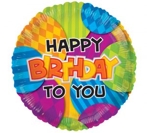 Globo Metalico 18" Happy Birthday To You (Redondo) Precio: ¢ 2.400,00