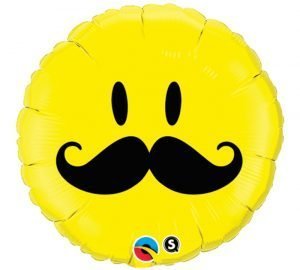 Globo Metalico 18" Smile Mustach