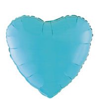 Globo Metalico 18" Corazon Turquesa Precio: ¢ 2.400,00