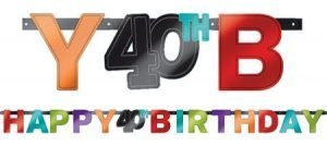 40Th Birthday Banner