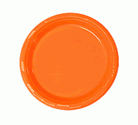 Plato 9" Naranja Cantidad 10 Unid Precio: ¢ 1.600,00