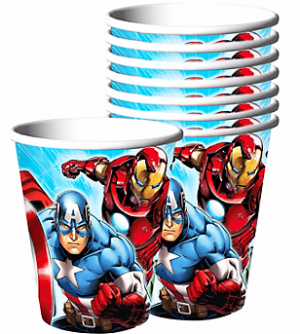 Avengers Vasos Carton Party Time Heredia