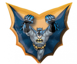 Batman Globo Figura Metalico Party Time Heredia