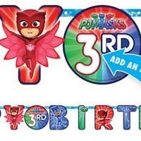 PJ Mask Banner Party Time Heredia